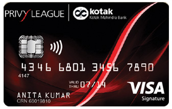 Kotak Privy League Visa Signature Credit Card