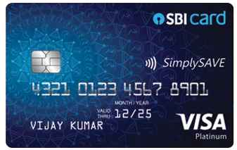 Sbi Cards Simplysave Visa Platinum Credit Card